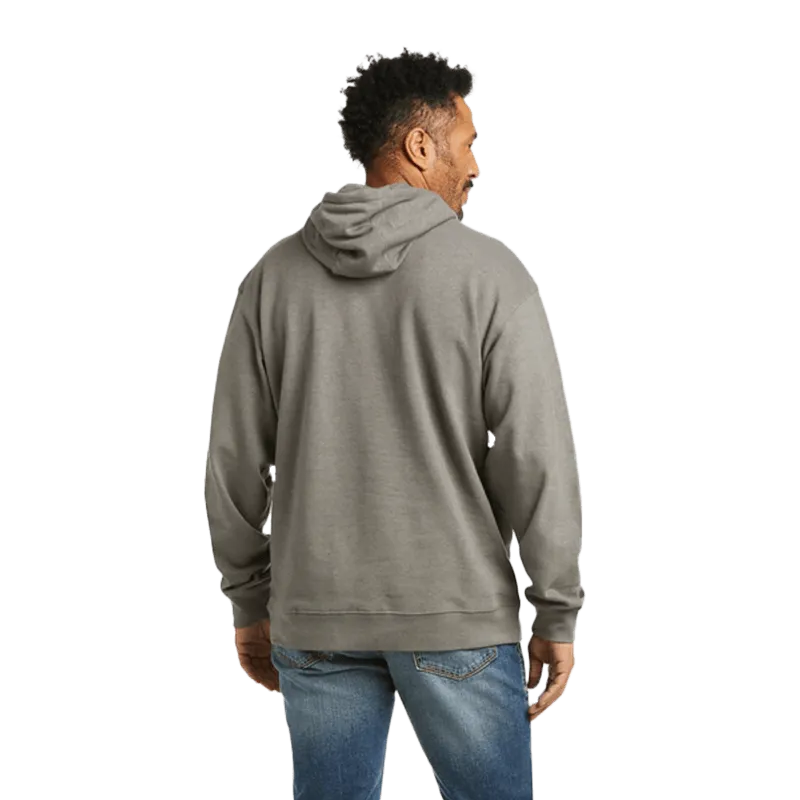 Ariat Men's Basic Raised Logo Charcoal Hoodie