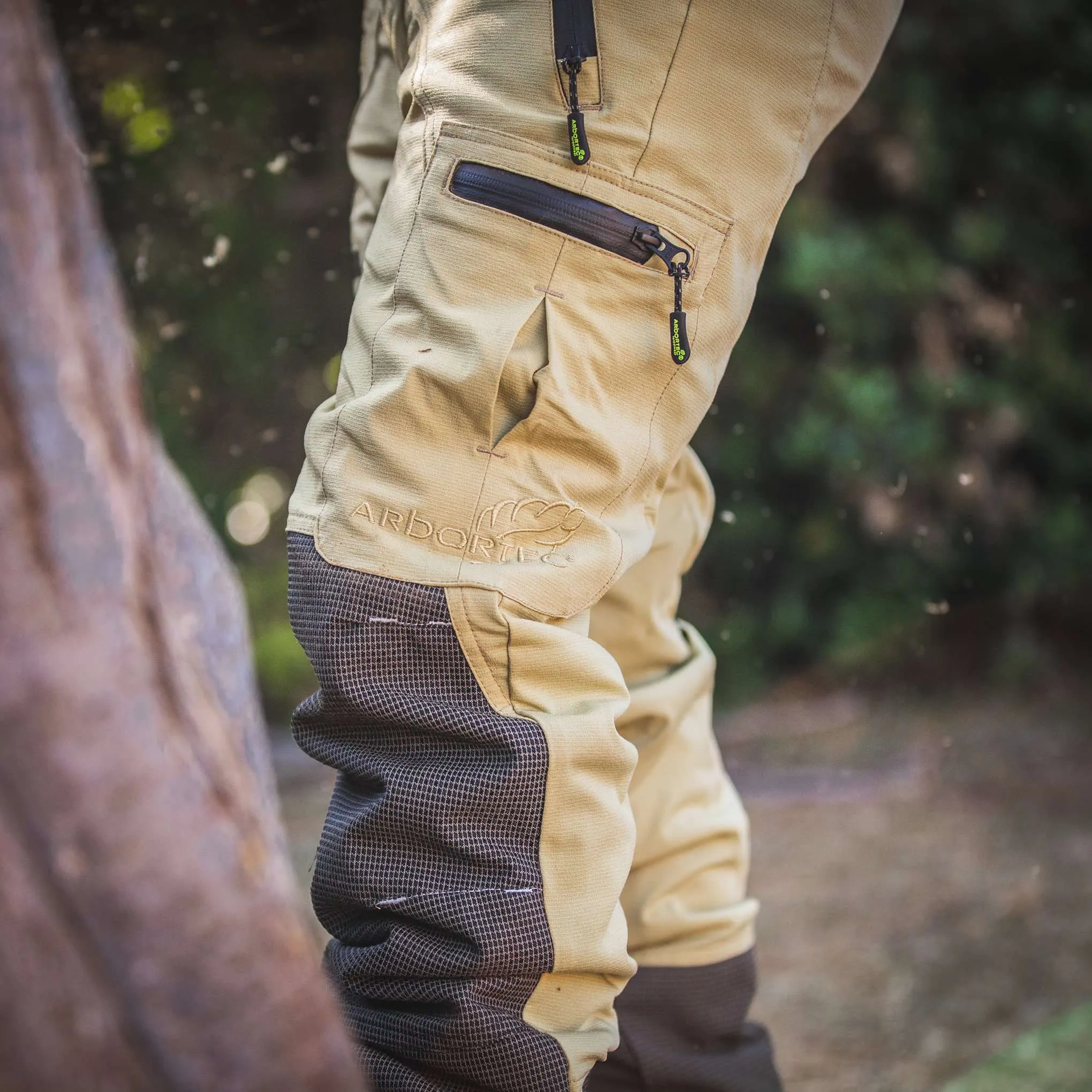 AT4060 Breatheflex Pro Chainsaw Trousers Design A Class 1 - Beige