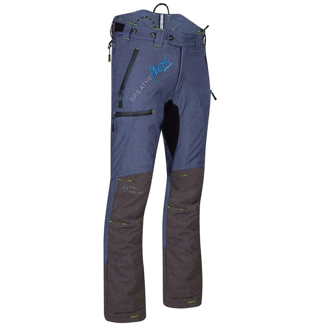 AT4060 Breatheflex Pro Chainsaw Trousers Design A Class 1 Legacy - Denim Blue