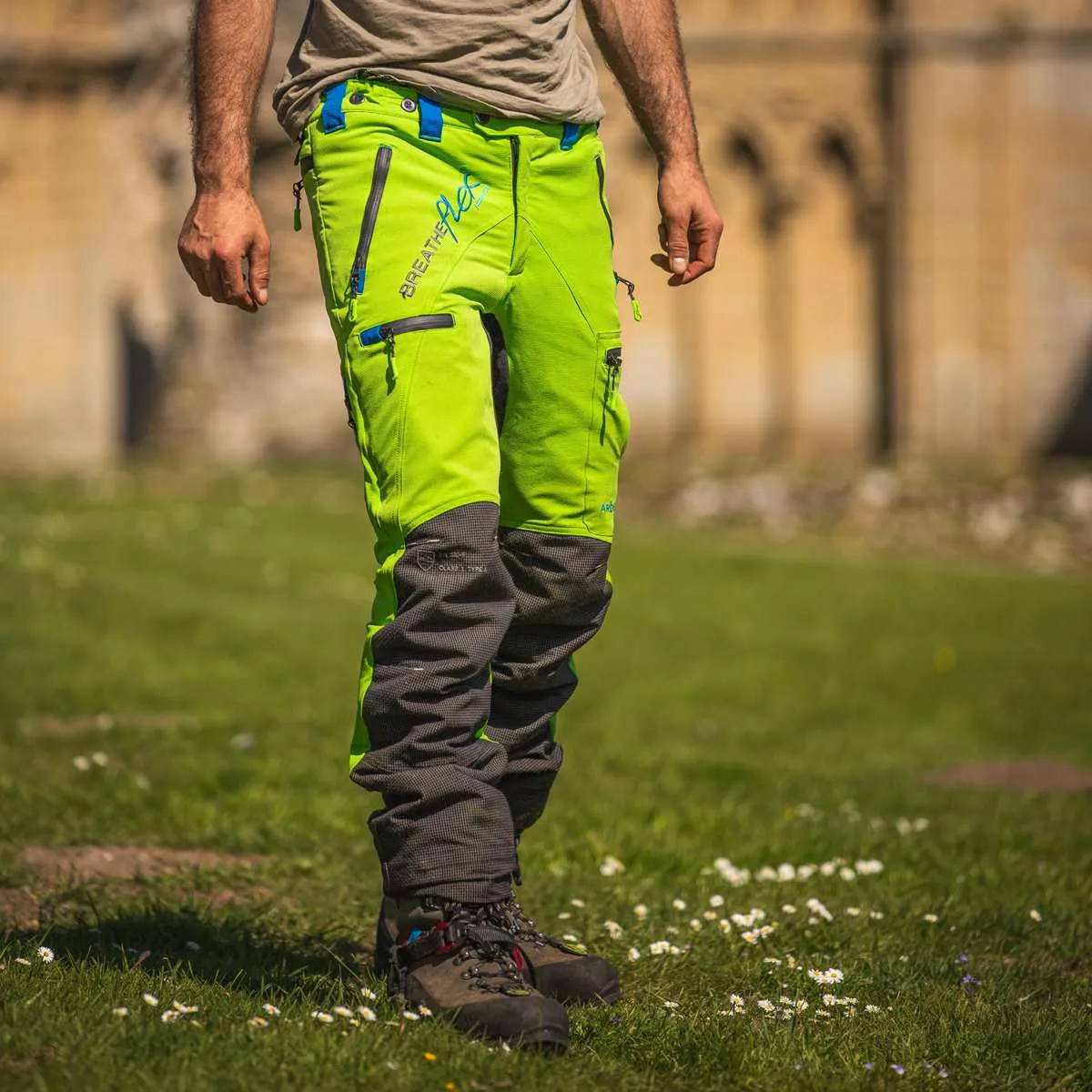 AT4070 Breatheflex Pro Chainsaw Trousers Design C Class 1 - Lime