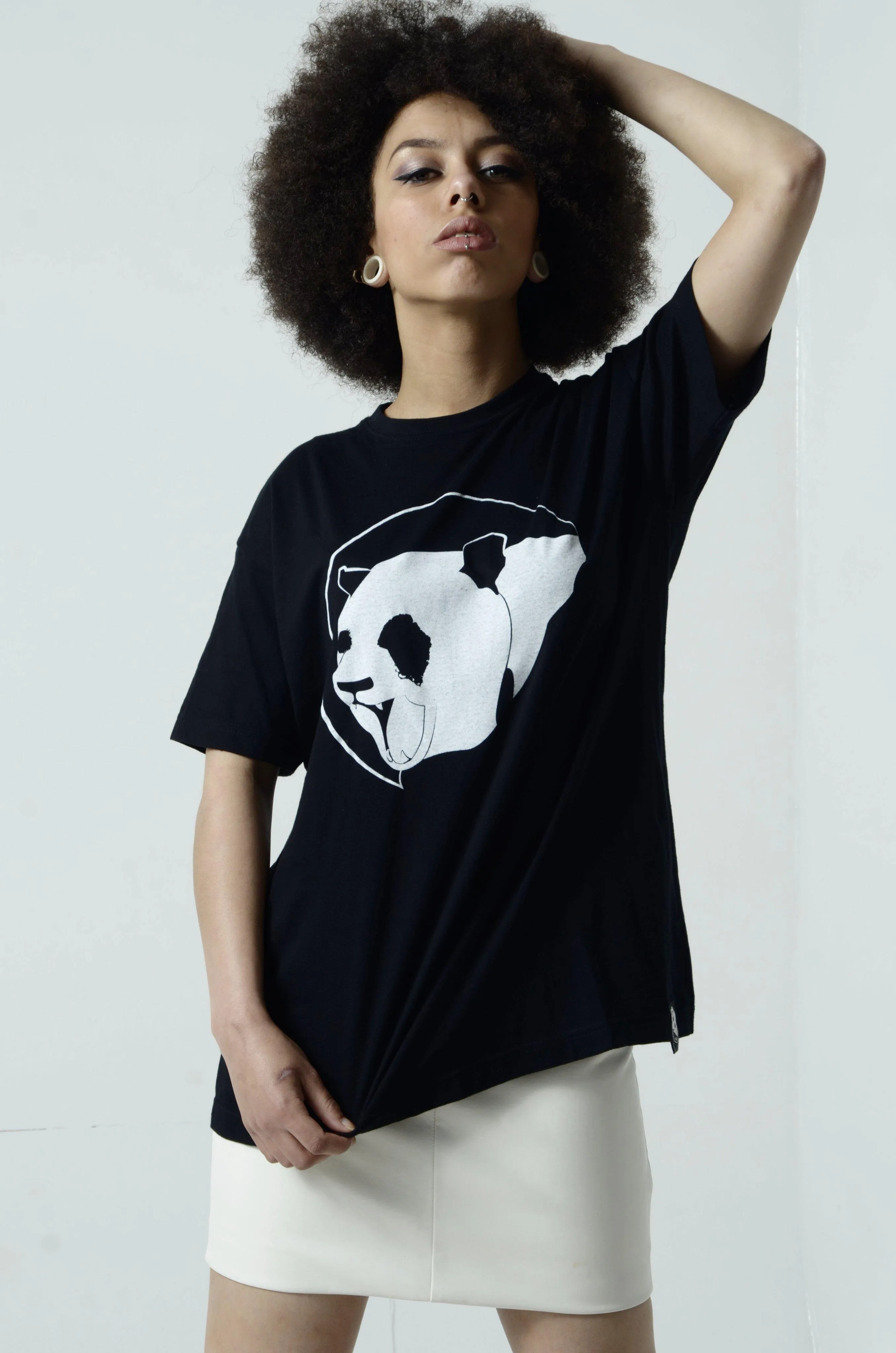 Black Classic Panda Unisex Tee