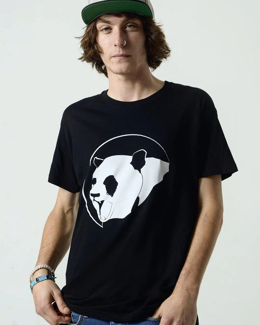 Black Classic Panda Unisex Tee