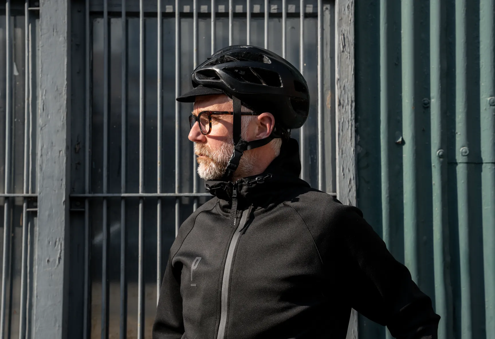 Black Gravel Technical Cycling Hoodie