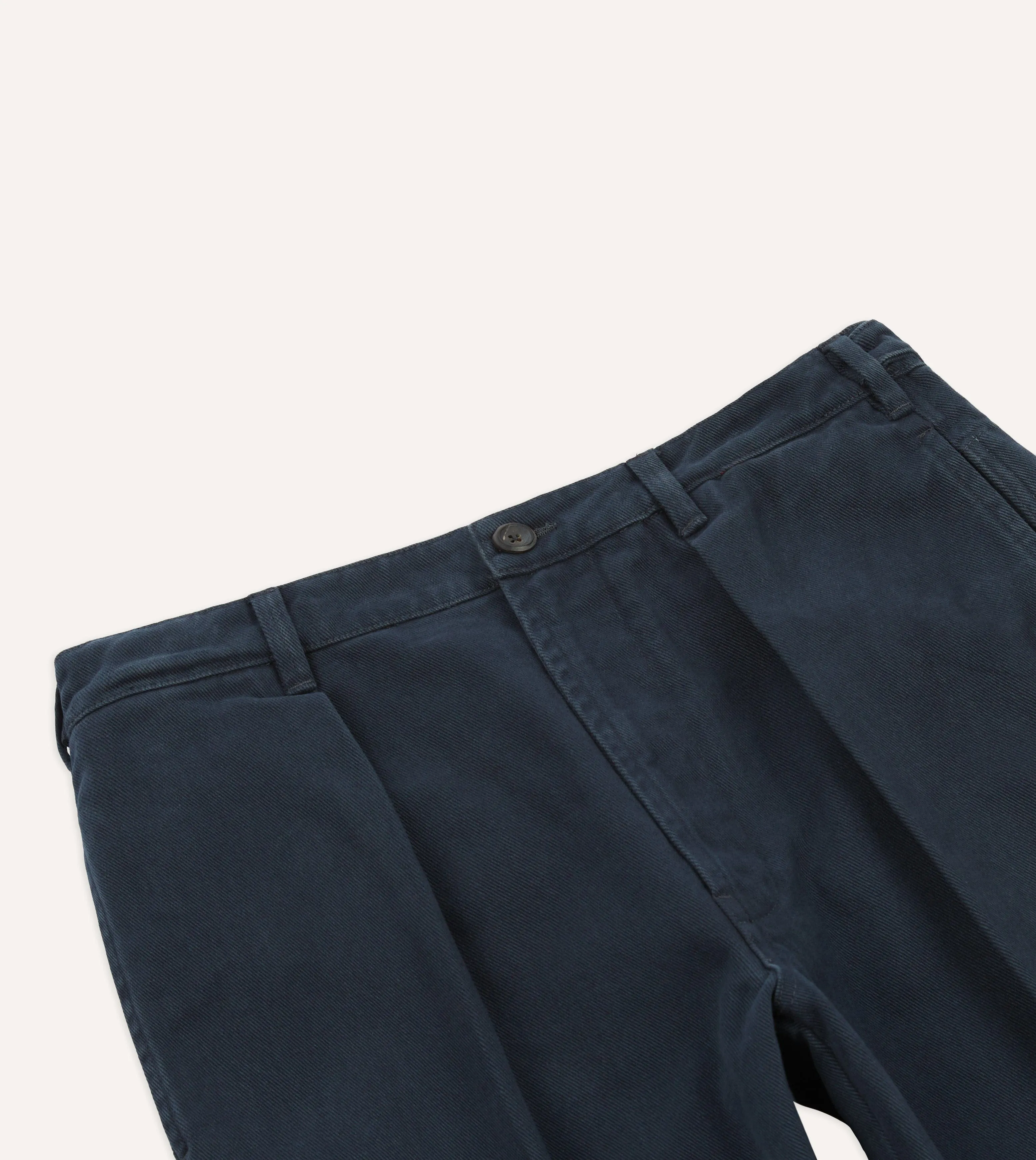 Blue Heavy Cotton Twill Games Trousers