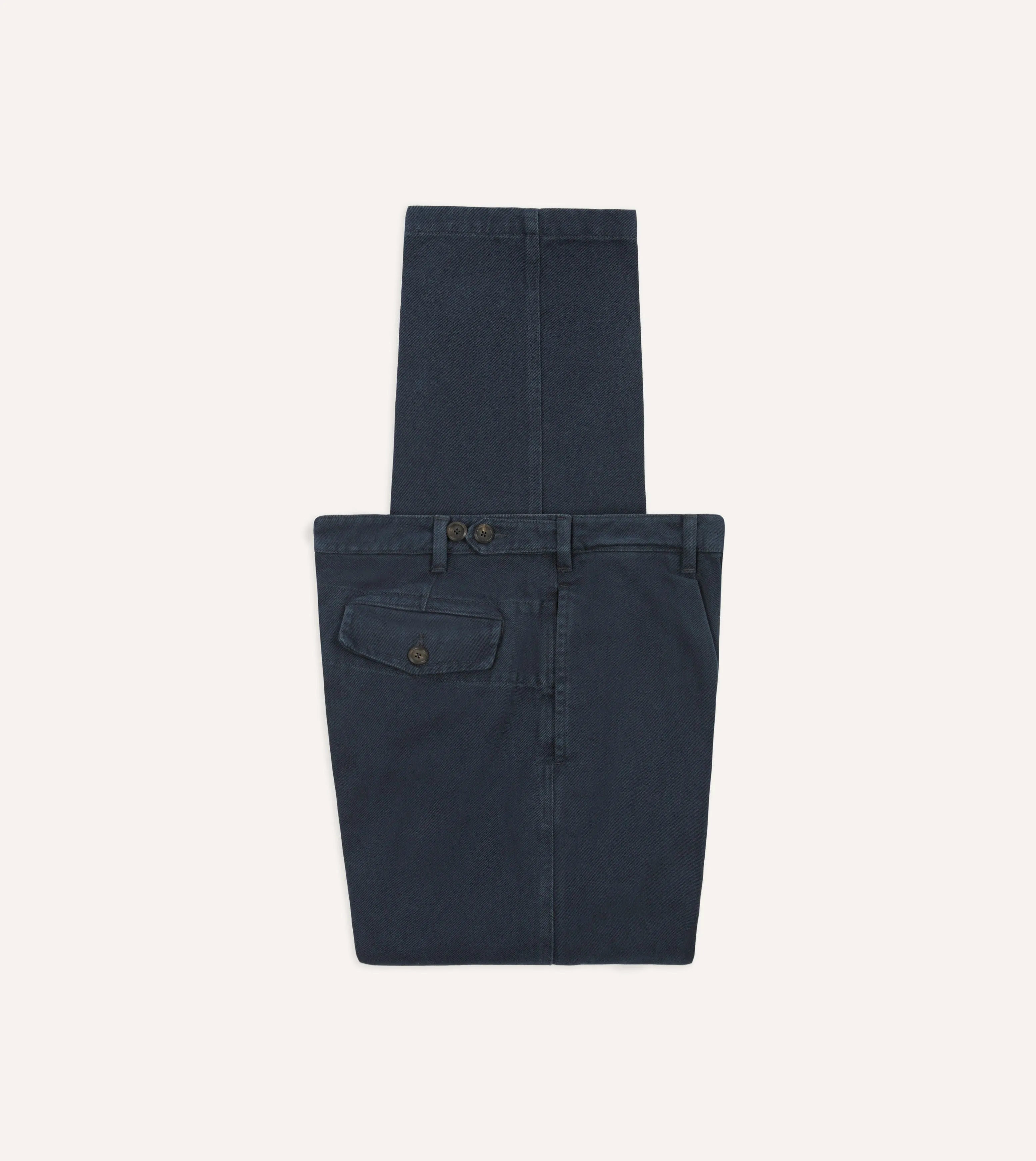 Blue Heavy Cotton Twill Games Trousers