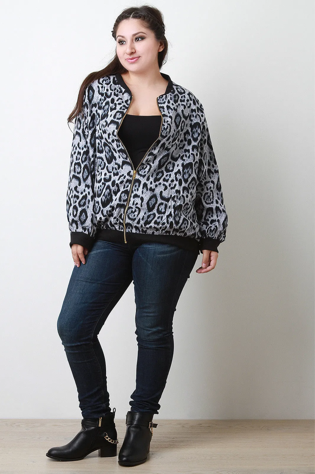 Cheetah Zipper Jacket