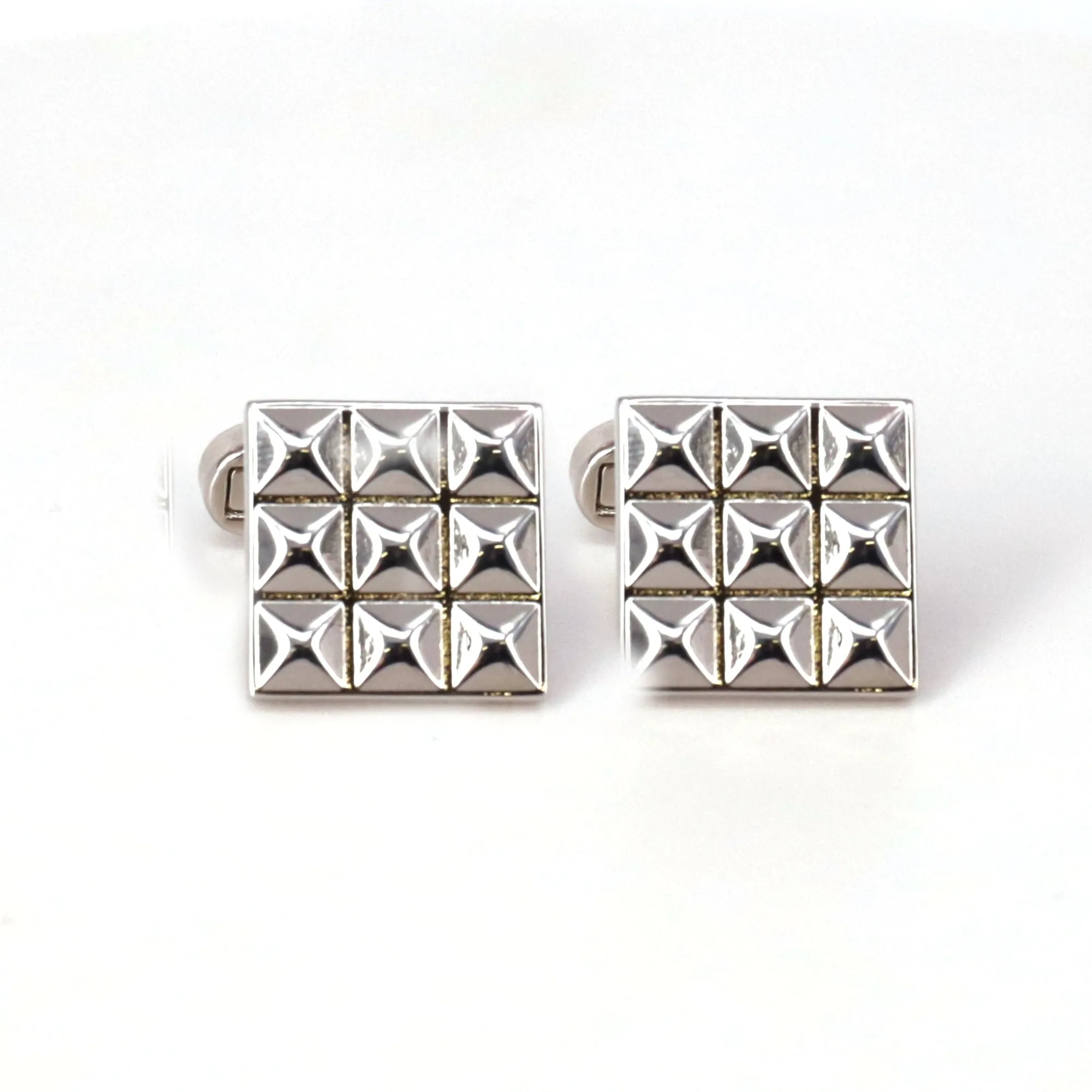 Classic Silver Square Cufflinks in various designs (Online Exclusive)