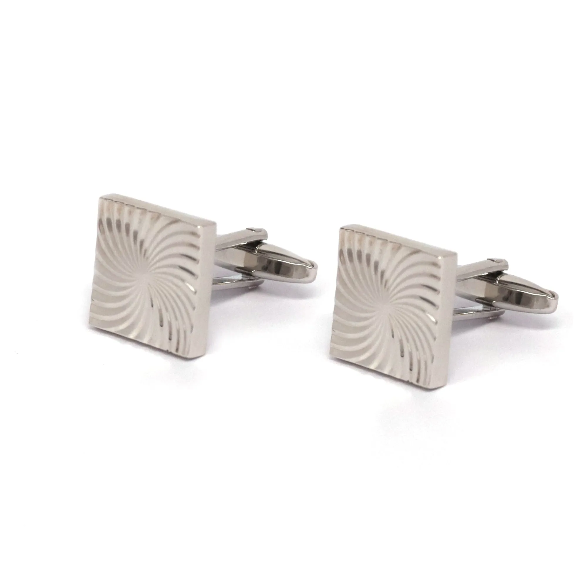 Classic Silver Square Cufflinks in various designs (Online Exclusive)