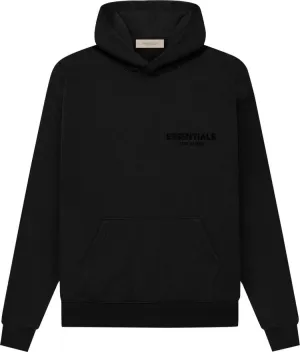 Fear of God Essentials Pullover Hoodie 'Stretch Limo' SS22, black