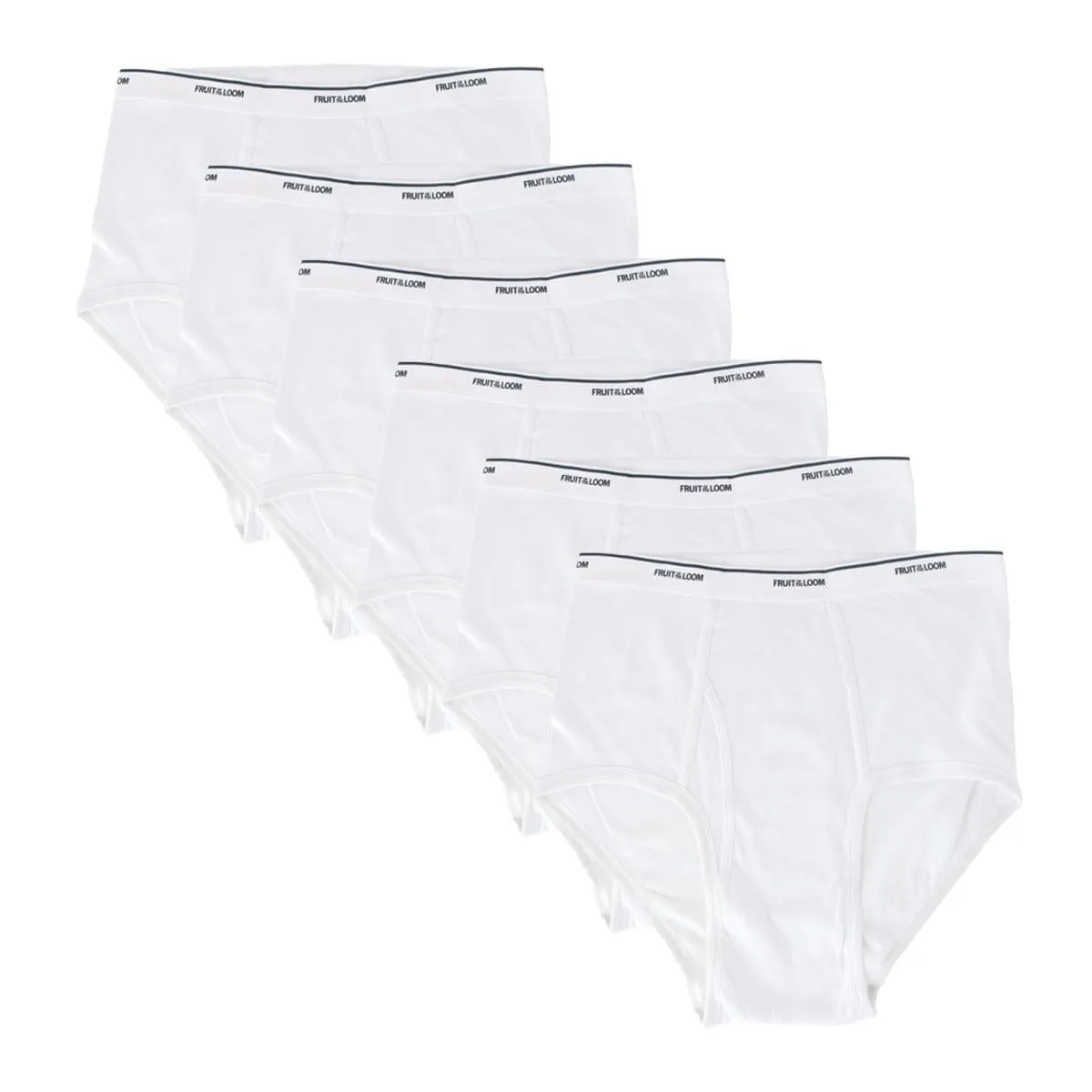 Fruit of the Loom Men's Big and Tall Cotton Briefs (6 Pack)