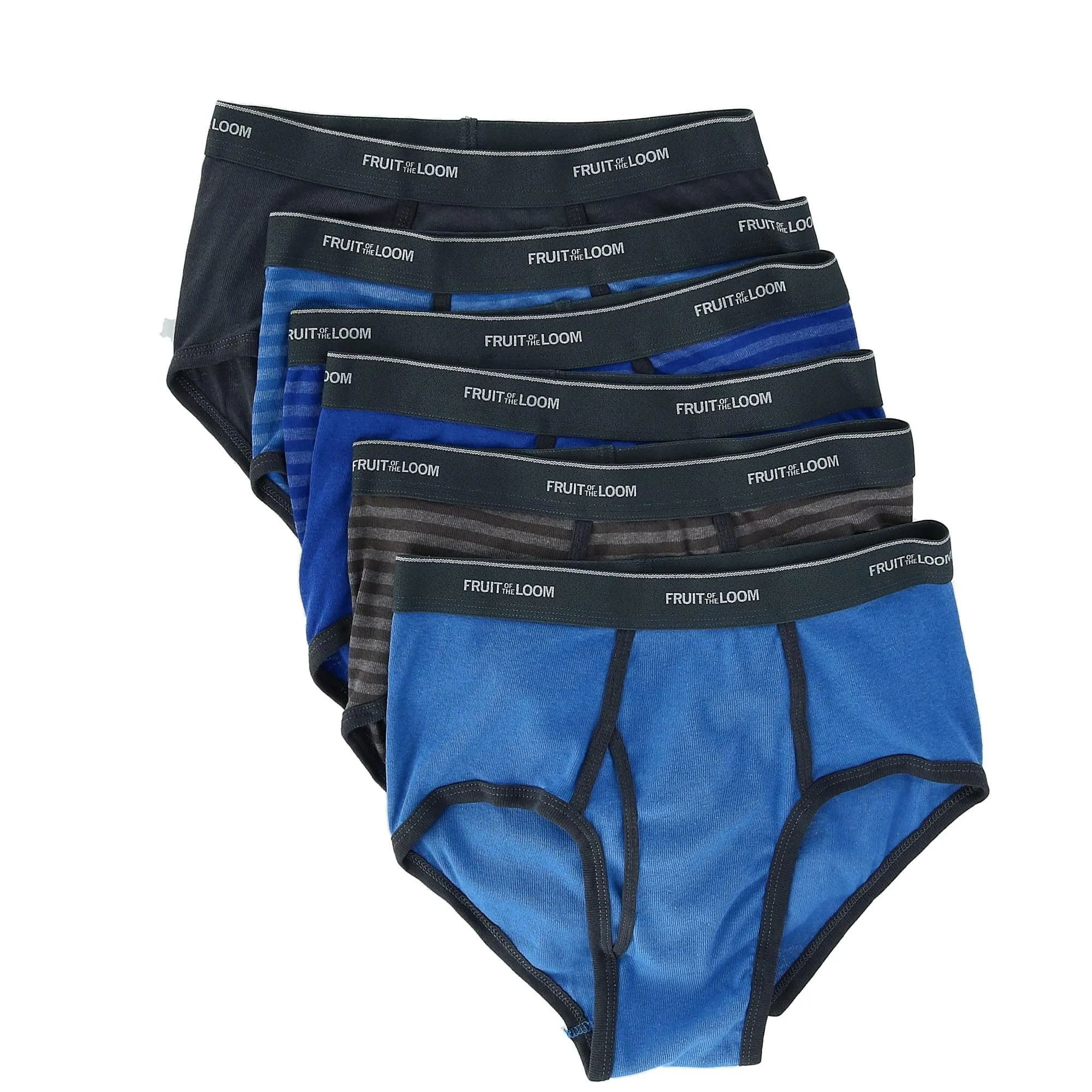 Fruit of the Loom Men's Fashion Pattern Briefs Underwear ( 6 Pack)