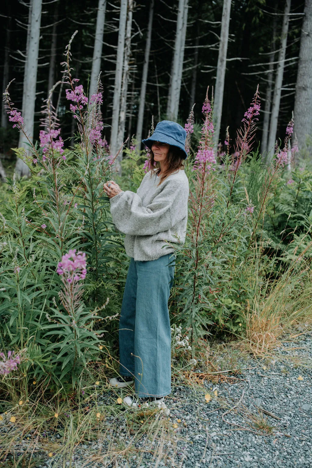 Hand-loomed Silver Félix Sweater, Undyed Alpaca