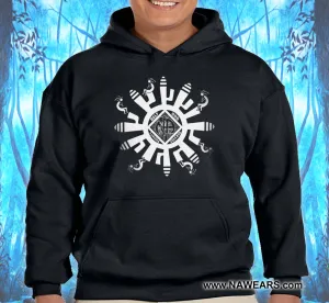 Hoodie - Kokopelli Symbol - Black