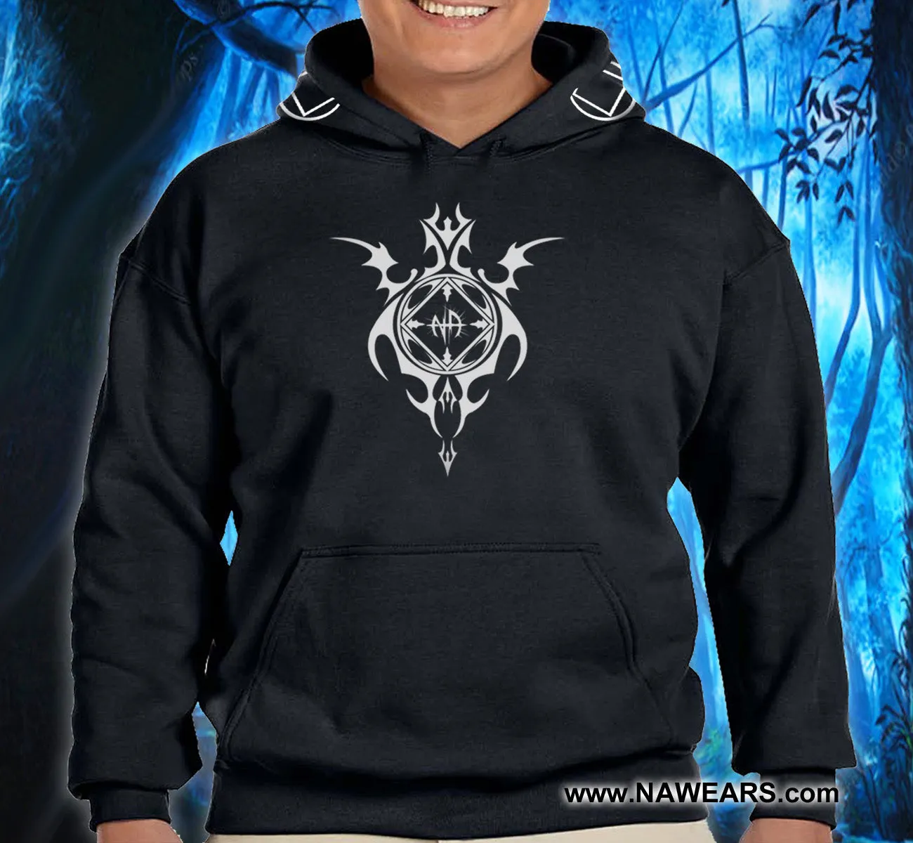 Hoodie - Tribal 1 - Black