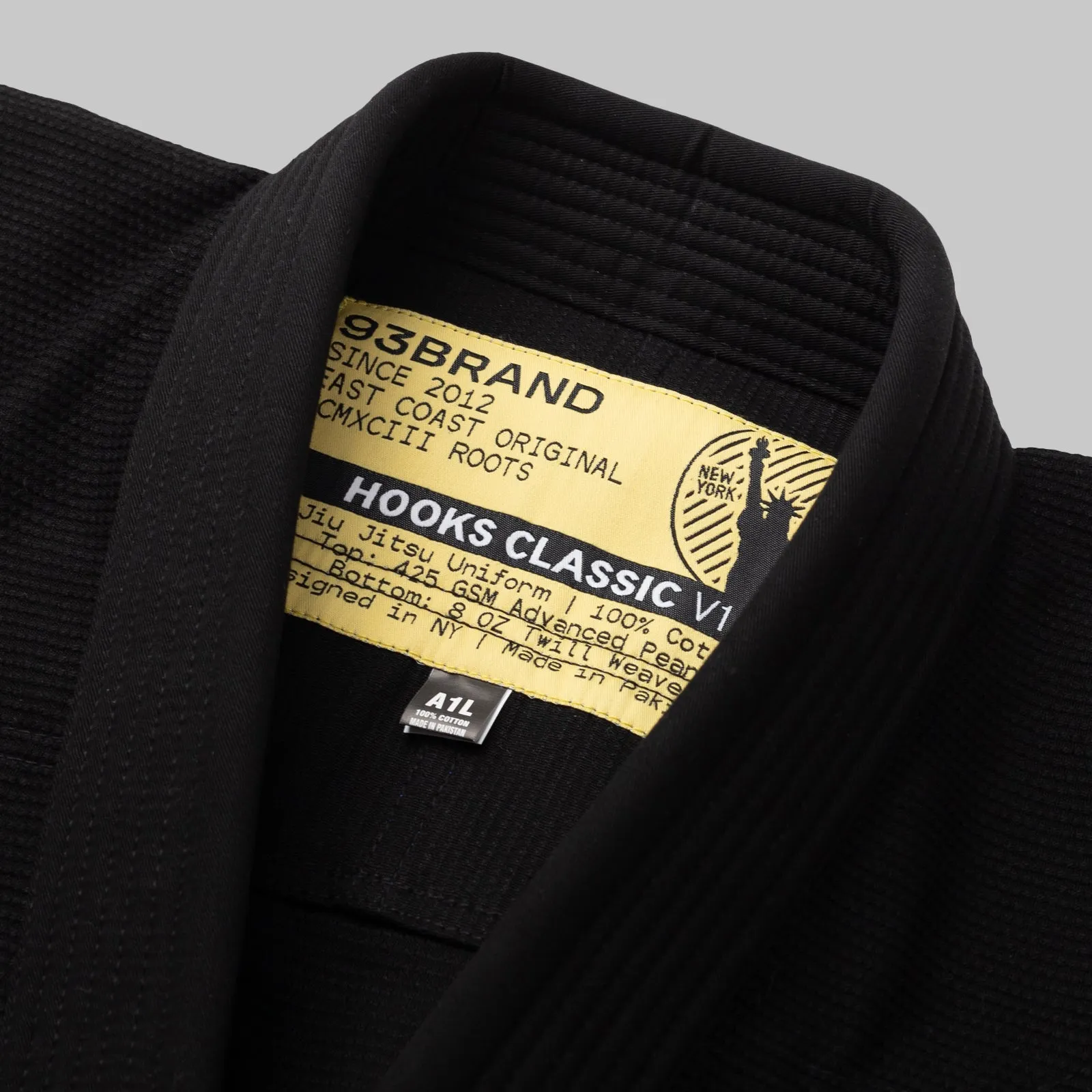 HOOKS CLASSIC  Jiu Jitsu Gi - Black