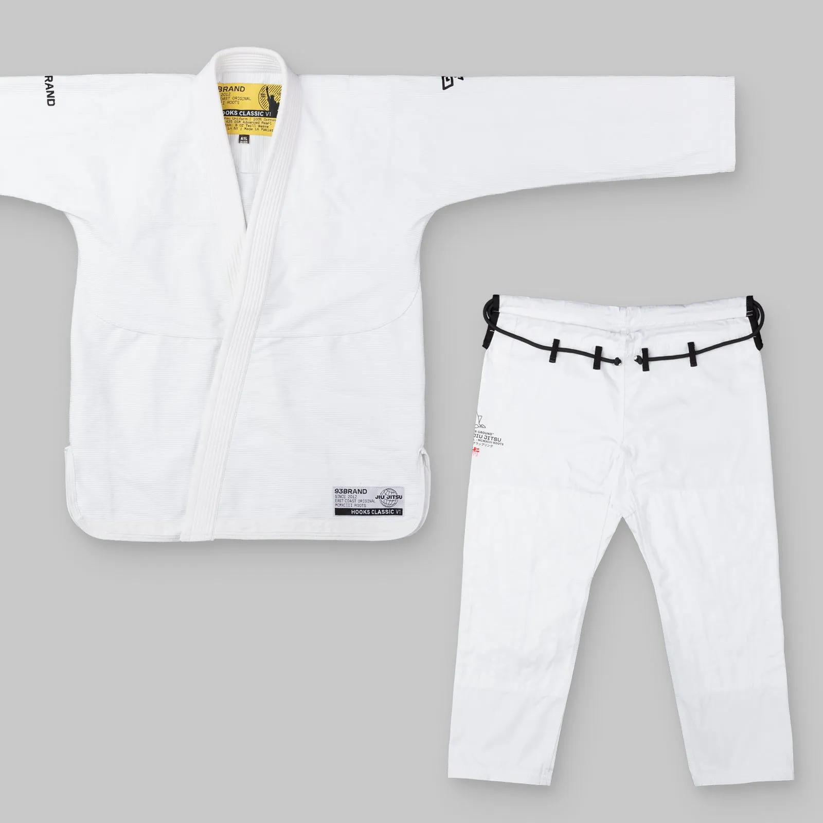 HOOKS CLASSIC Women's Jiu Jitsu Gi - White (WHOLESALE)