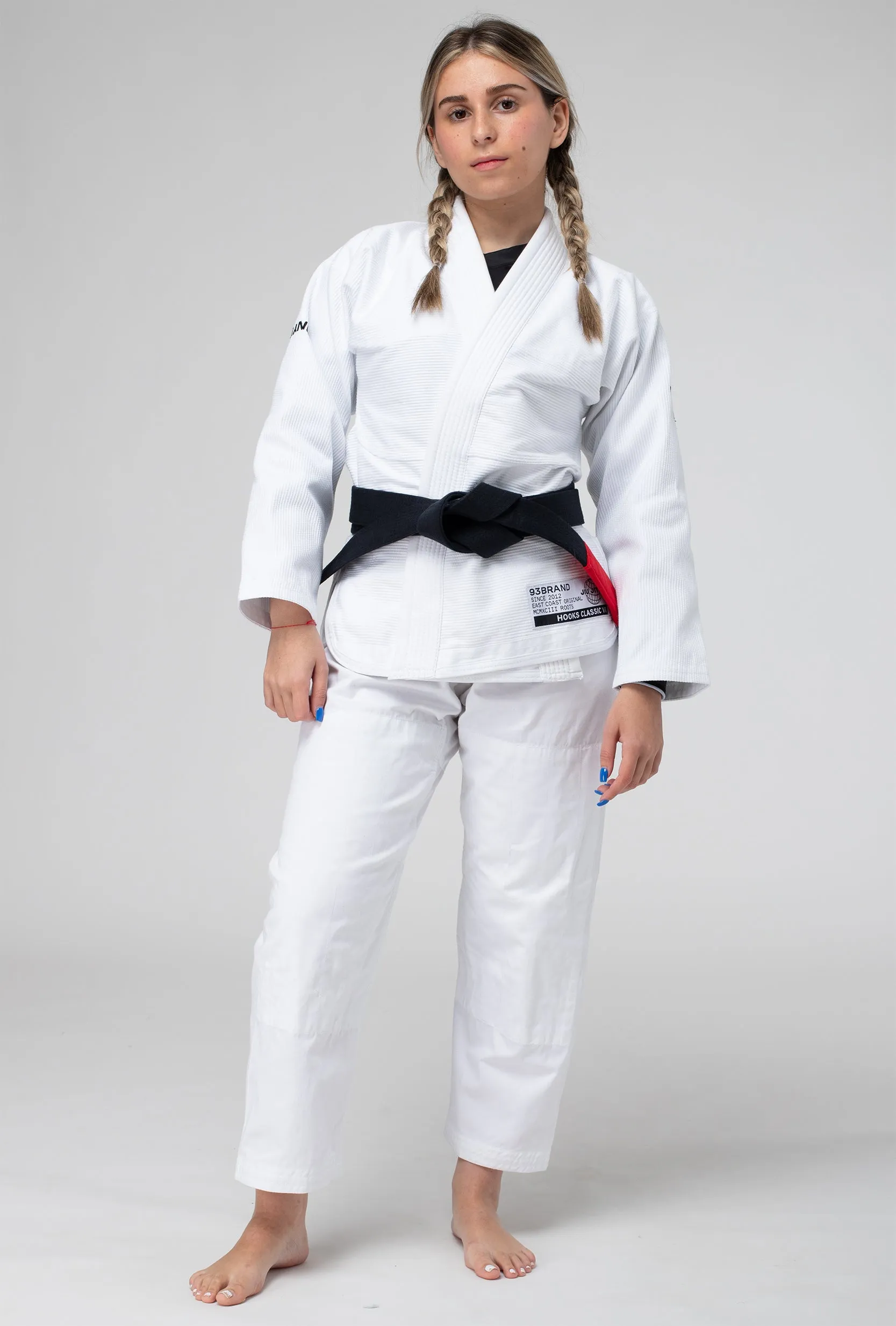 HOOKS CLASSIC Women's Jiu Jitsu Gi - White (WHOLESALE)