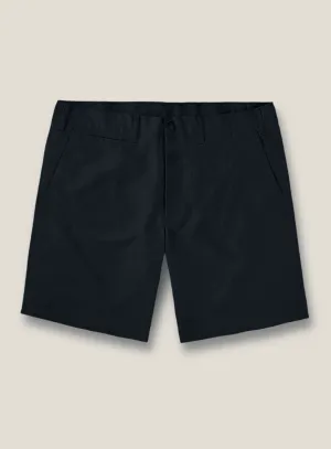 Italian Sapphire Blue Cotton Stretch Shorts