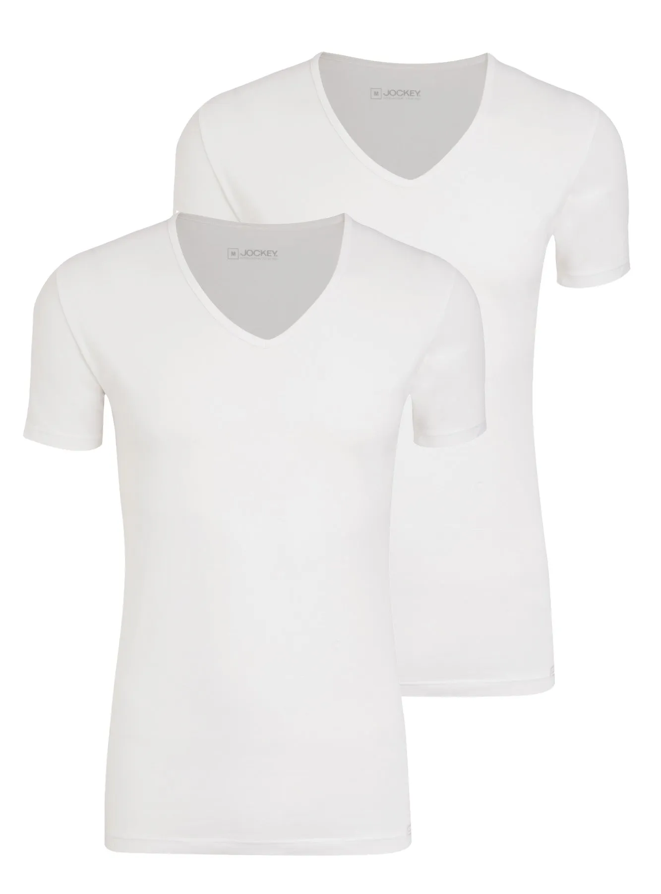 Jockey® Cotton  V-Neck Shirt 2-Pack