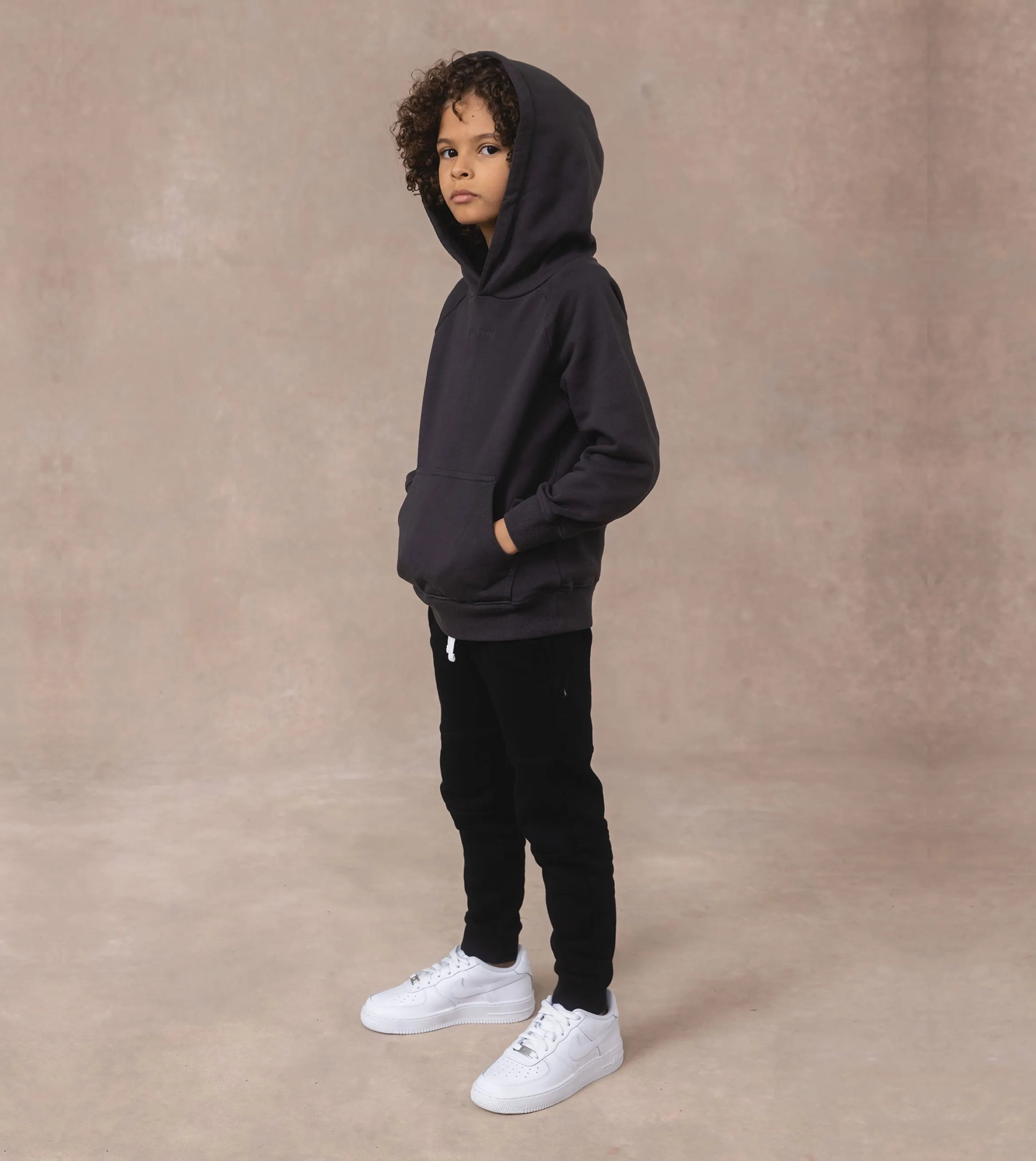 Kids Orgo Hoody GD Dk Grey