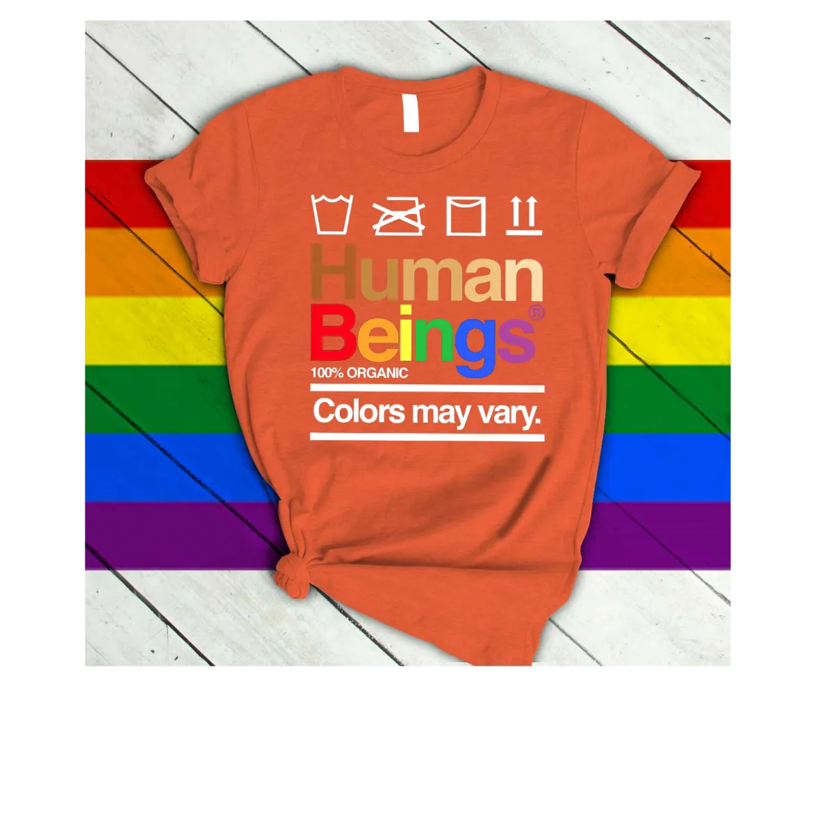 LGBT T Shirts Human beings Colors May Vary, Gift For Lesbian, T Shirts For Gay Pride