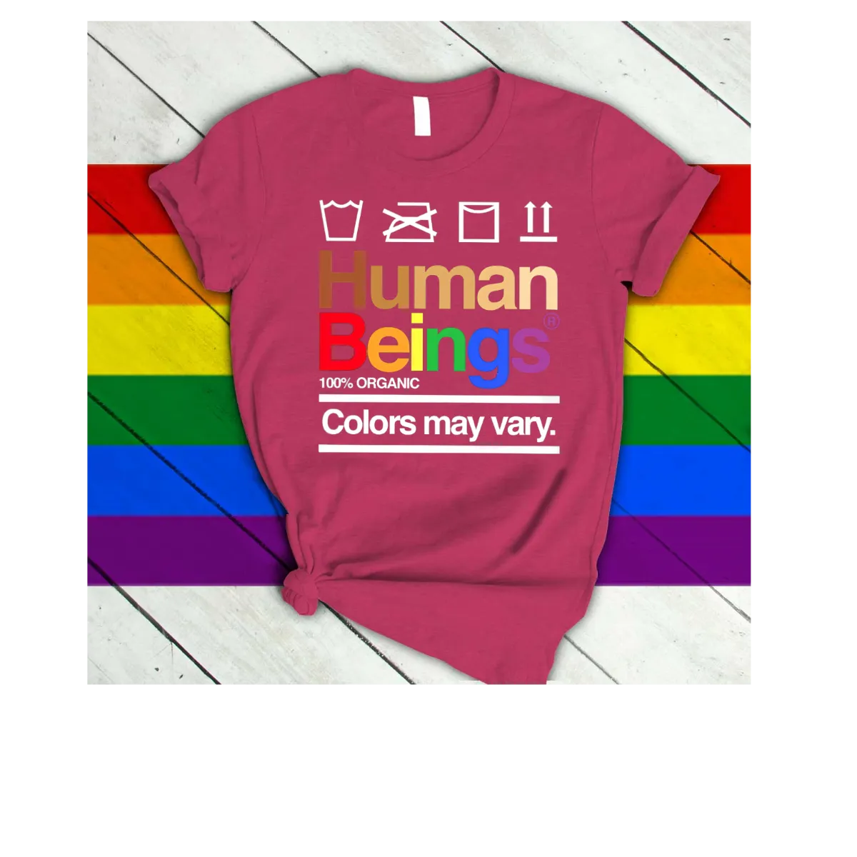 LGBT T Shirts Human beings Colors May Vary, Gift For Lesbian, T Shirts For Gay Pride