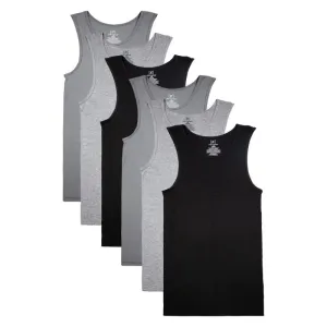 Men's 6 Pack Assorted Sleeveless Tank Tops