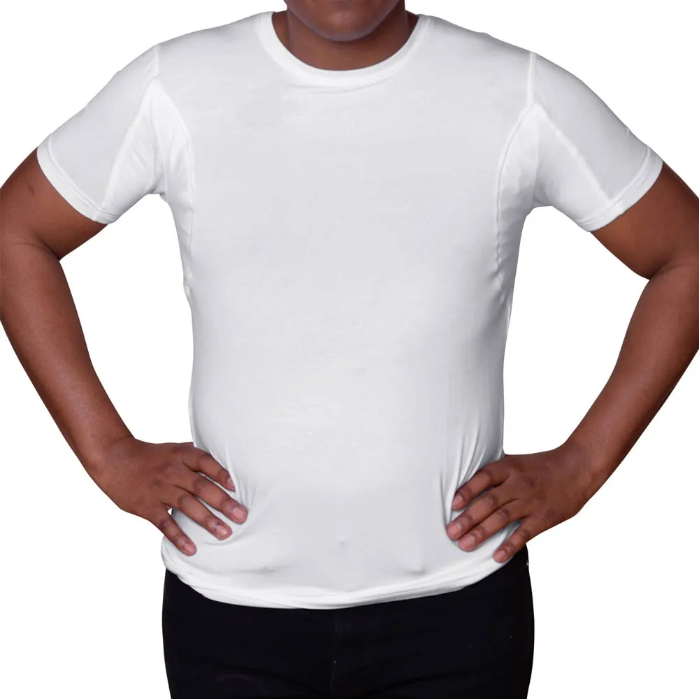 Men's Back Sweat Proof Undershirt for Back Sweating (Crew Neck)