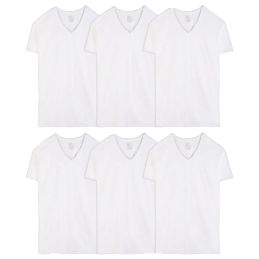 Mens Fruit of the Loom V-Neck Undershirts Size 3X - 6 Pk.