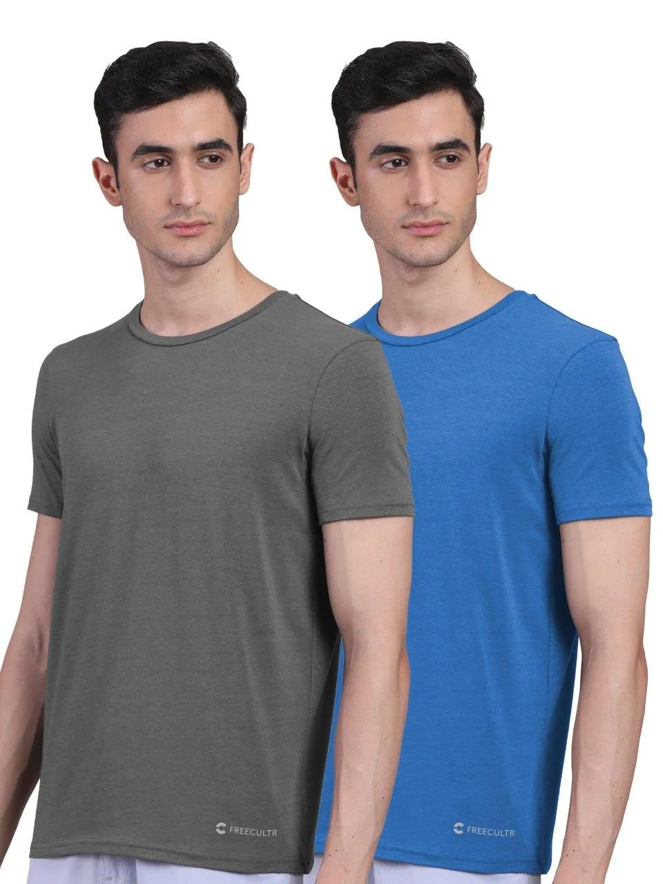 Men's Half Sleeves Bamboo Undershirts (Loungewear & Sleepwear) - Pack of 2