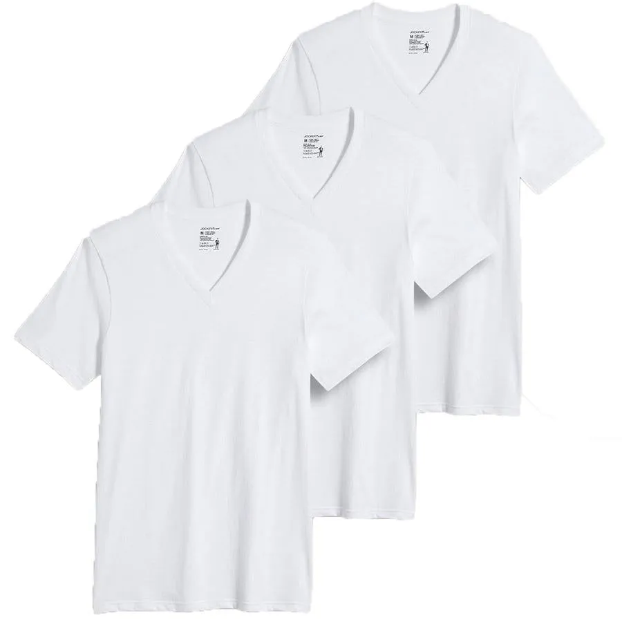 Mens Jockey V-Neck Undershirts 3 Pk.