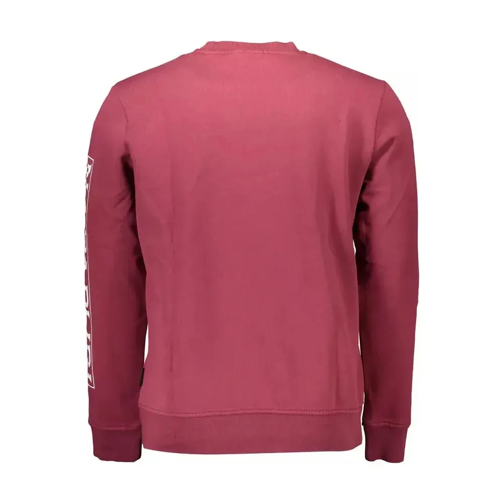 Napapijri Red Cotton Men Sweater