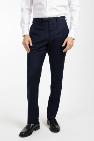 Navy Shadow Check Trouser