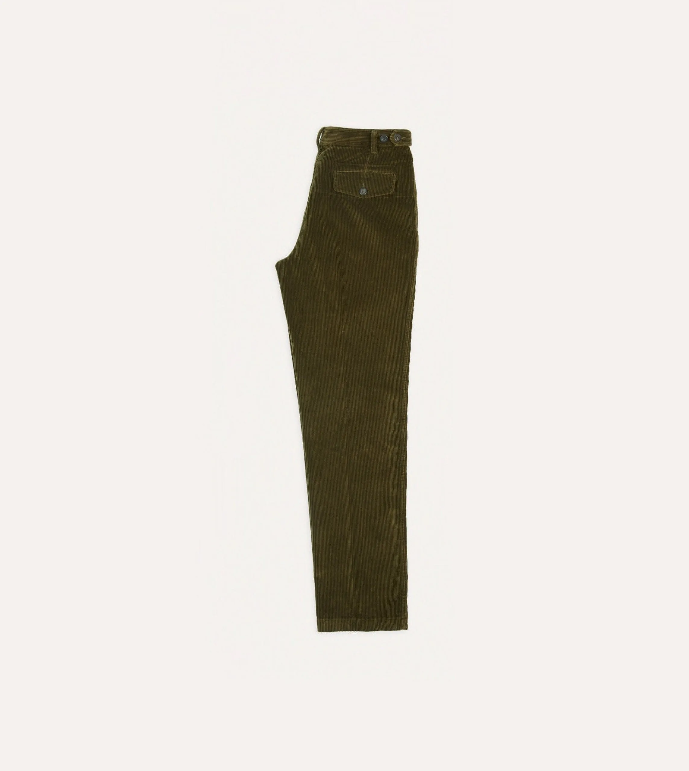 Olive Cotton Corduroy Games Trousers