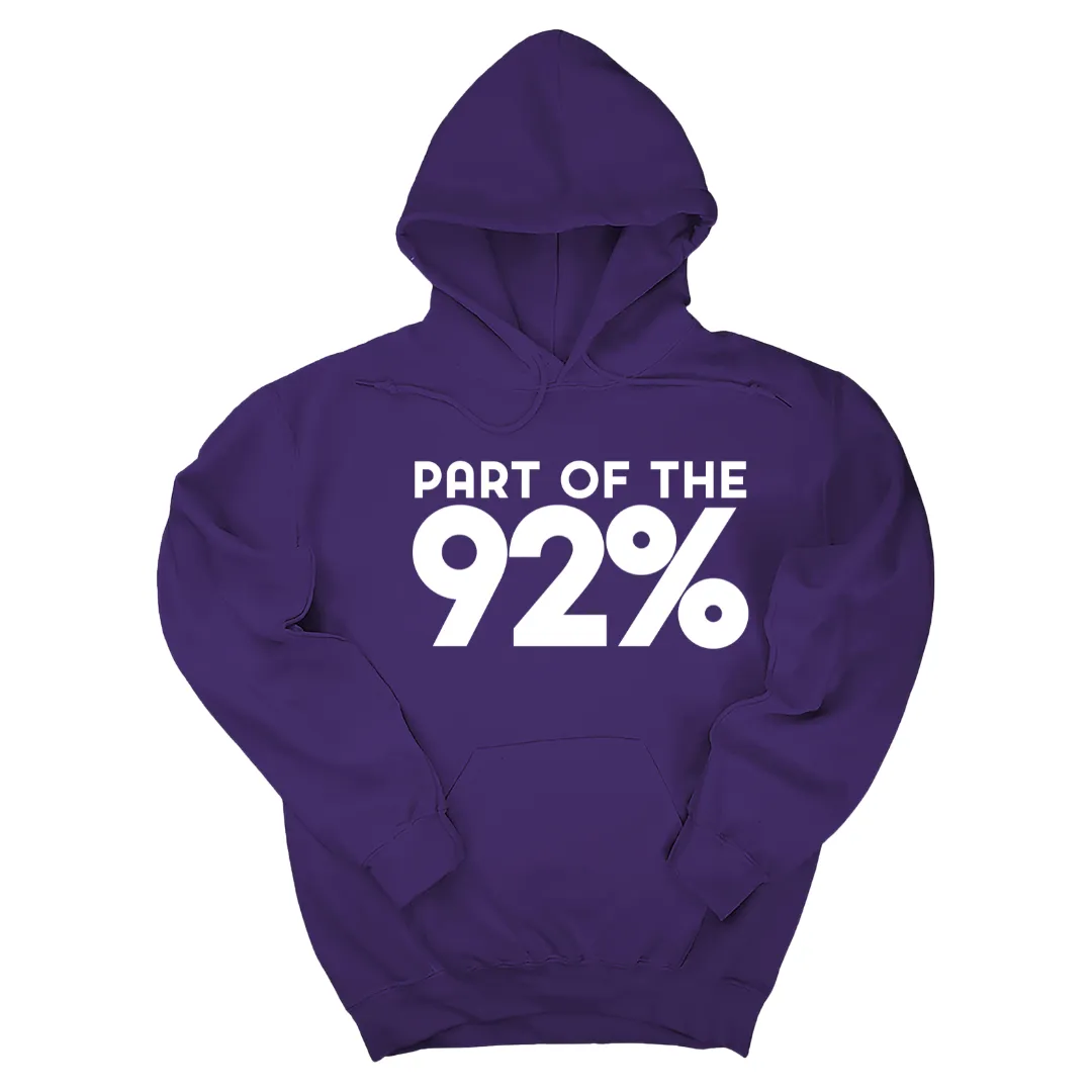 Part of the 92 Percent Unisex Hoodie