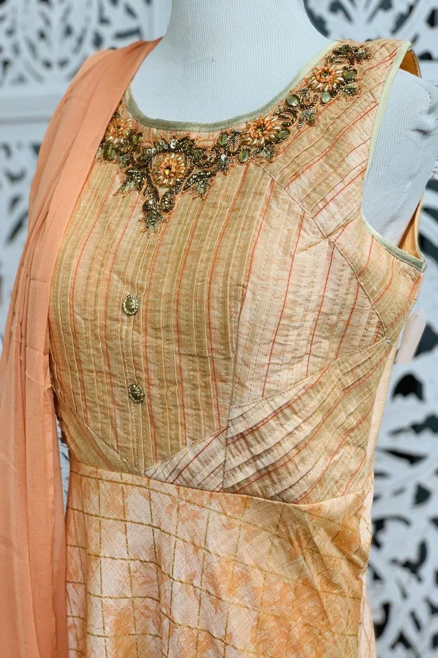 Peach Anarkali Suit