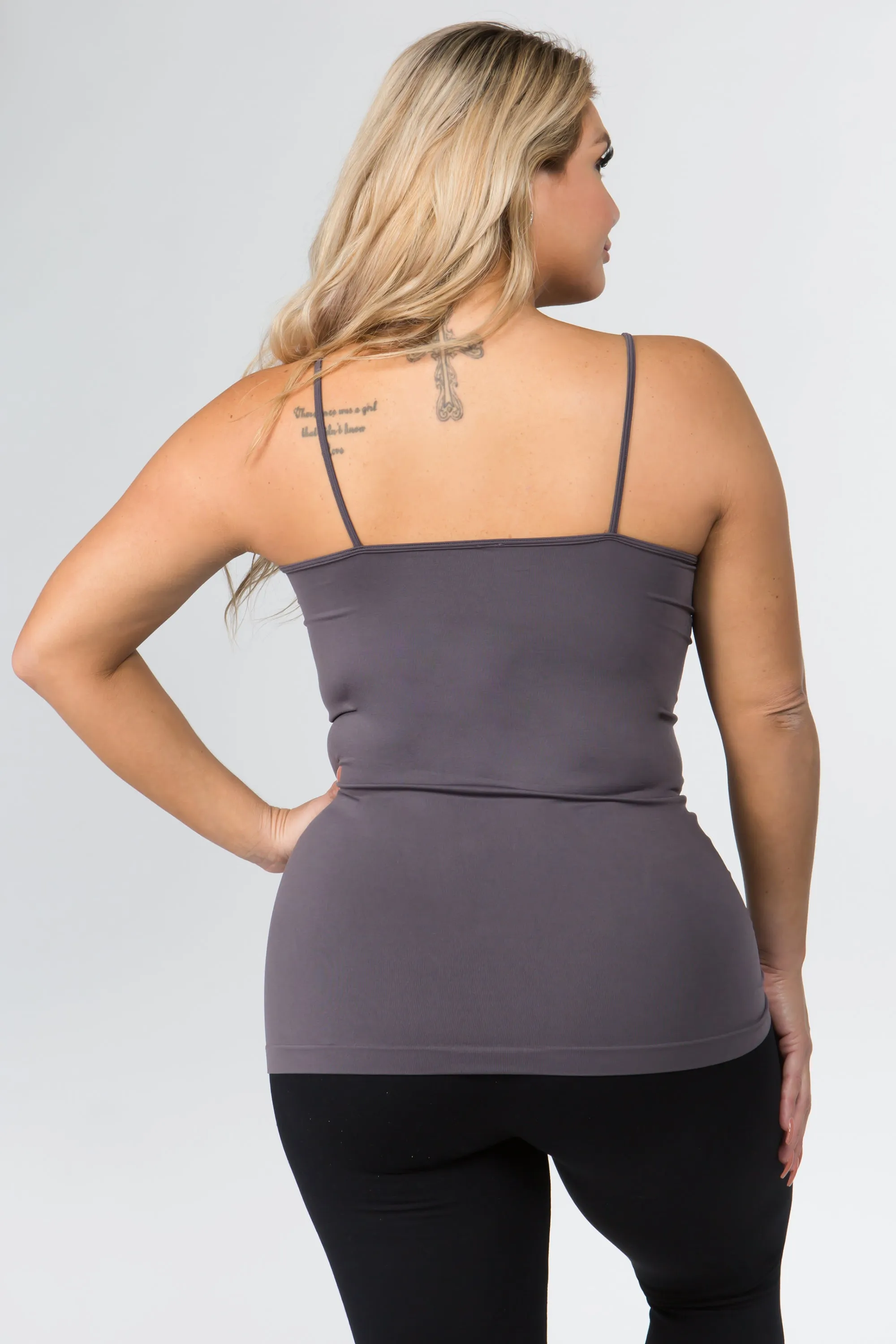 Plus Size Strappy and Sleek Seamless Tank Top