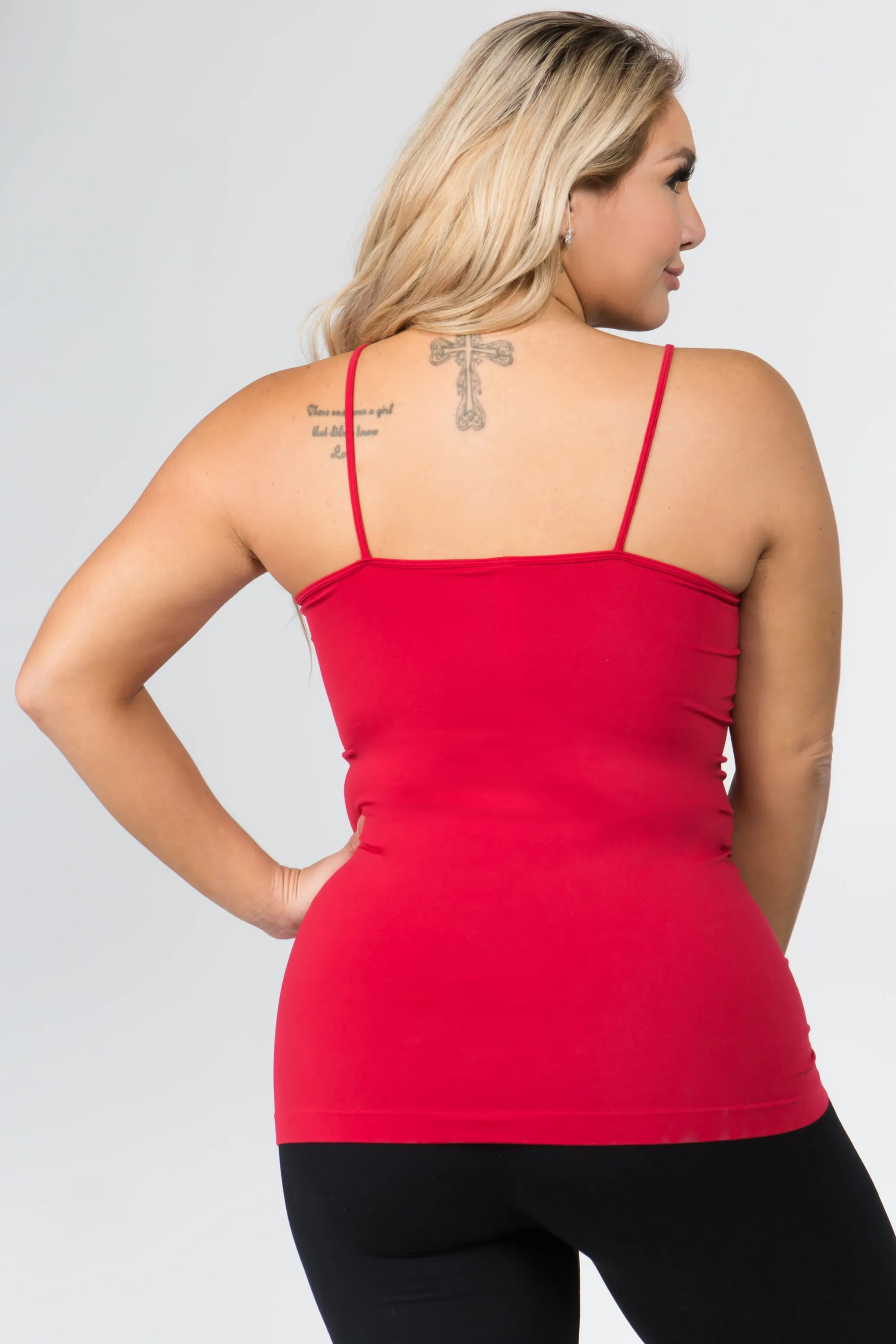 Plus Size Strappy and Sleek Seamless Tank Top