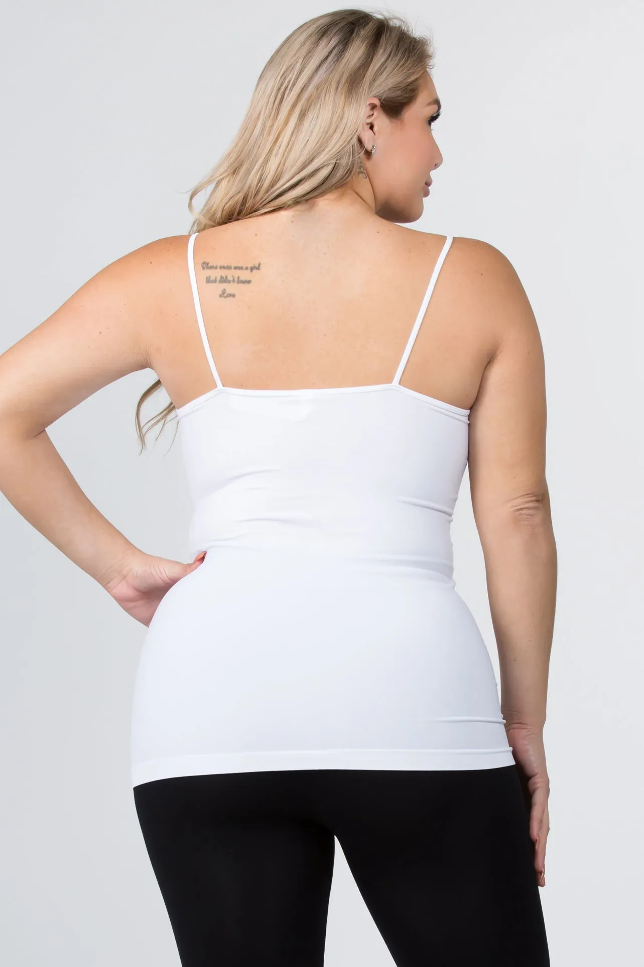 Plus Size Strappy and Sleek Seamless Tank Top