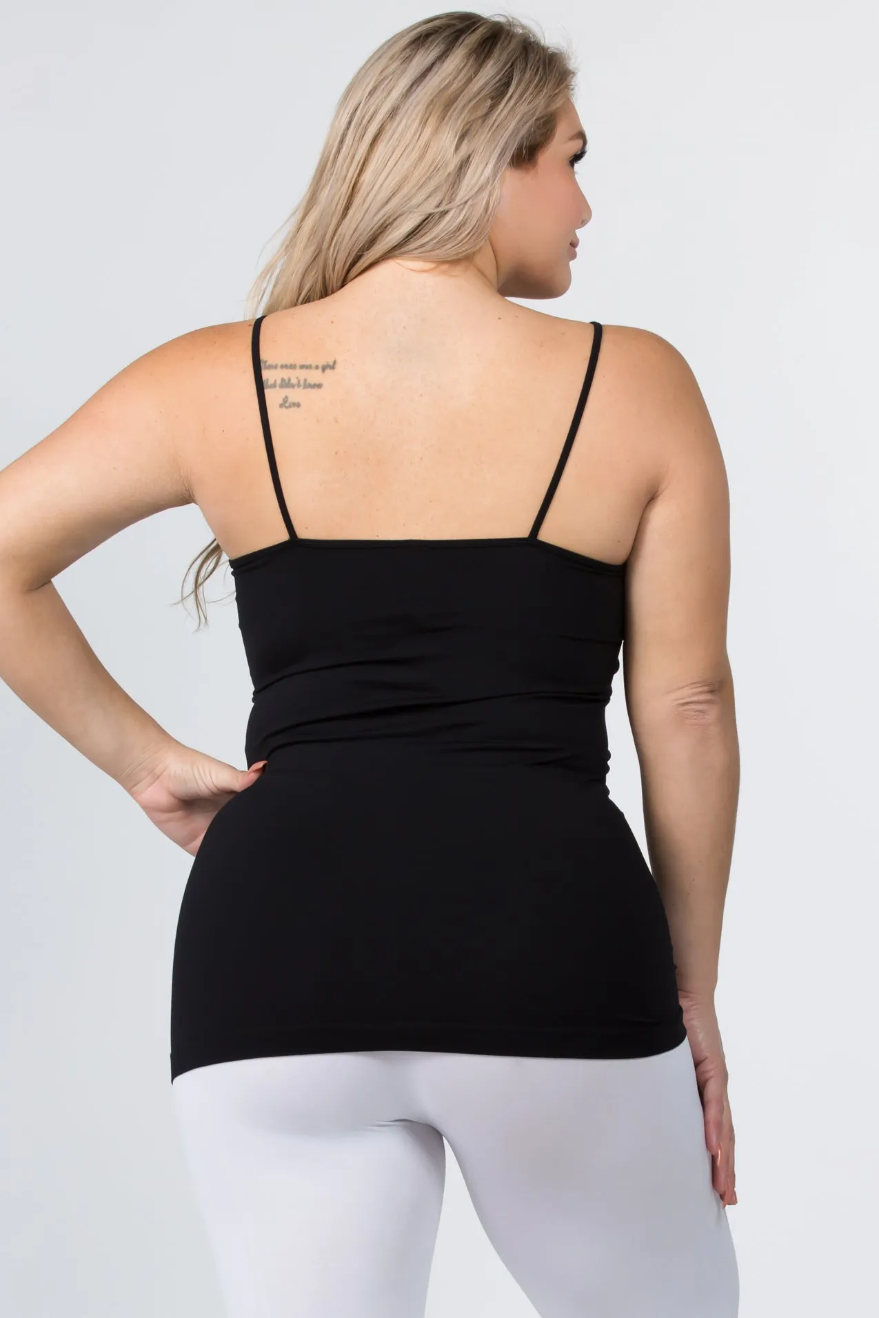 Plus Size Strappy and Sleek Seamless Tank Top