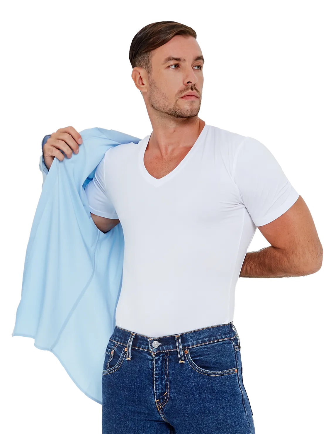 Re:Luxe AirWeight Undershirt - Deep V