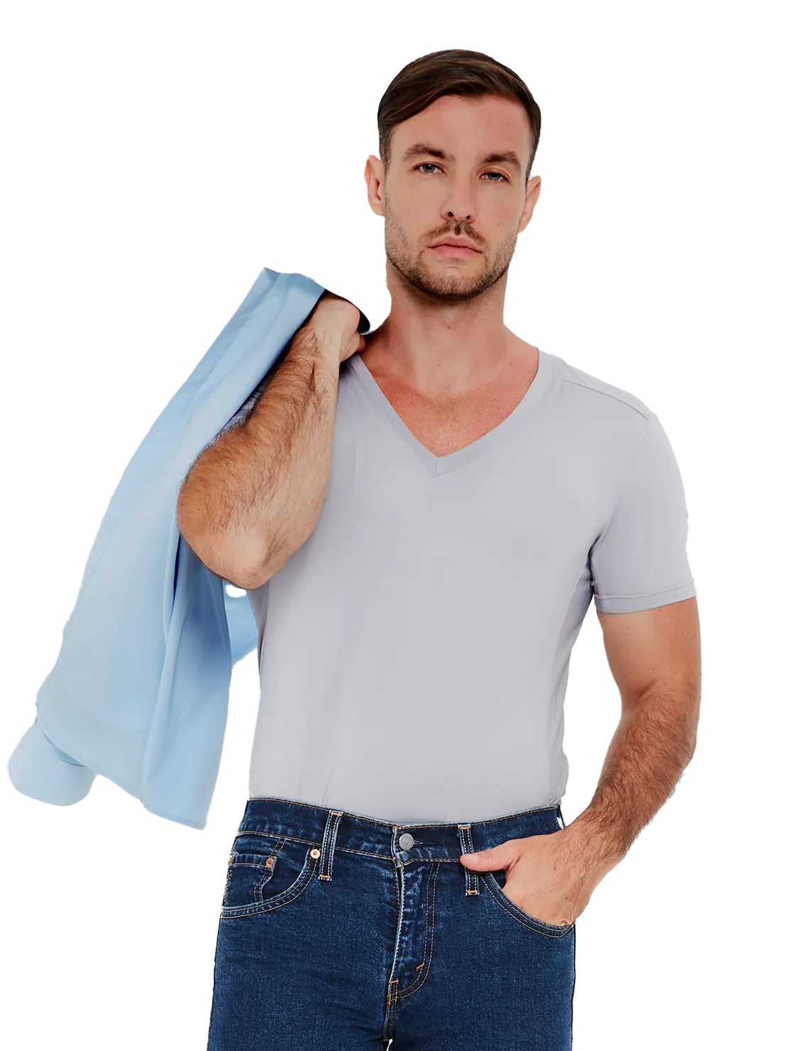 Re:Luxe AirWeight Undershirt - Deep V