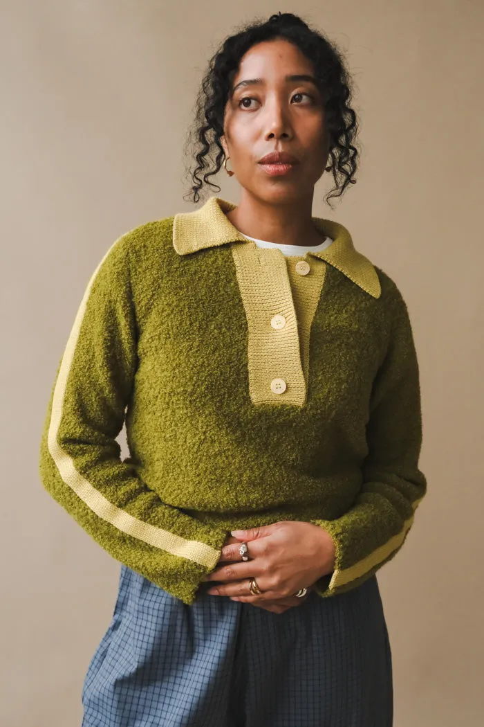 RHEA POLO SWEATER