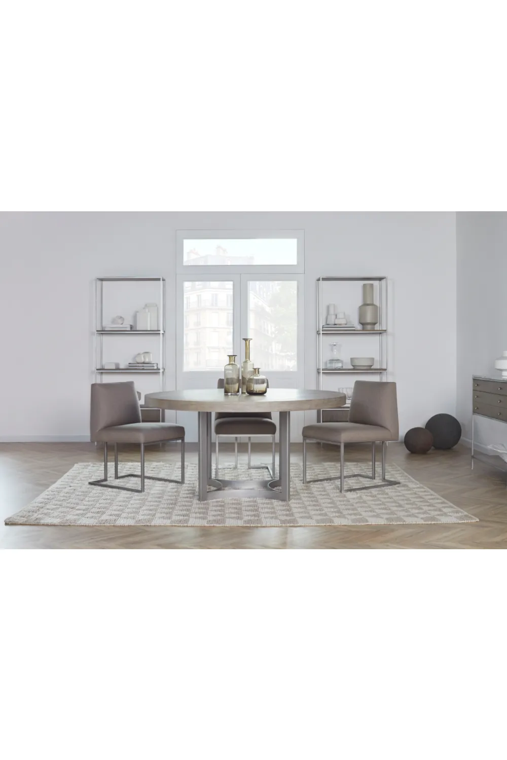 Silver Oak Circular Dining Table L | Andrew Martin Paxton