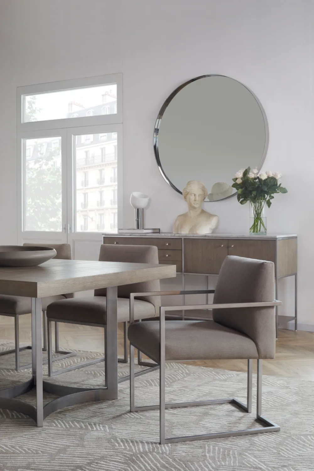 Silver Oak Circular Dining Table L | Andrew Martin Paxton