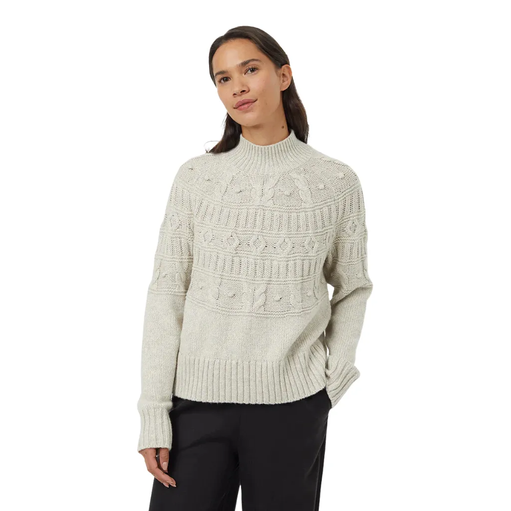 Tentree Women's Highline Pom Mock Neck Sweater