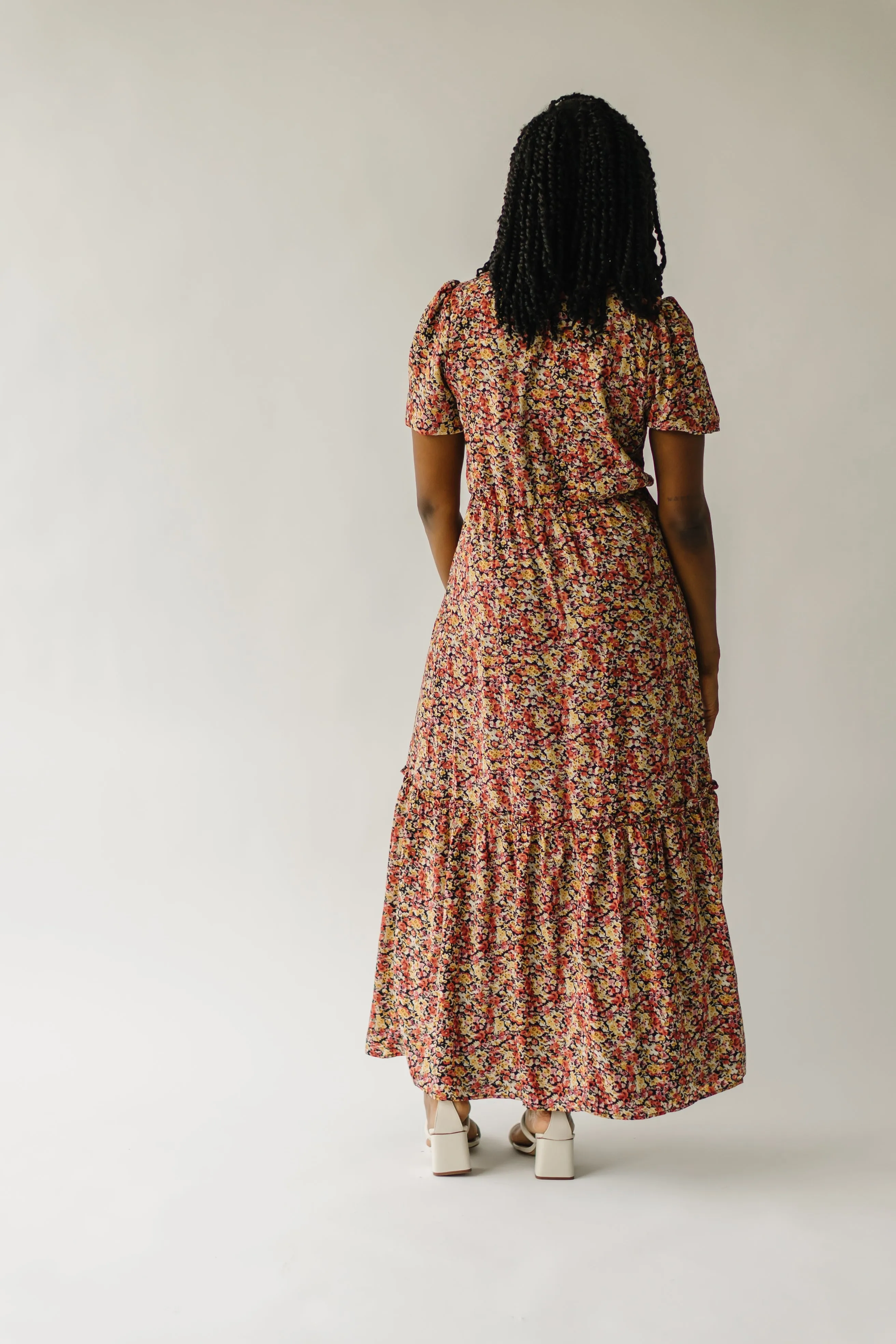 The Lollie Floral Maxi Dress in Pink Multi