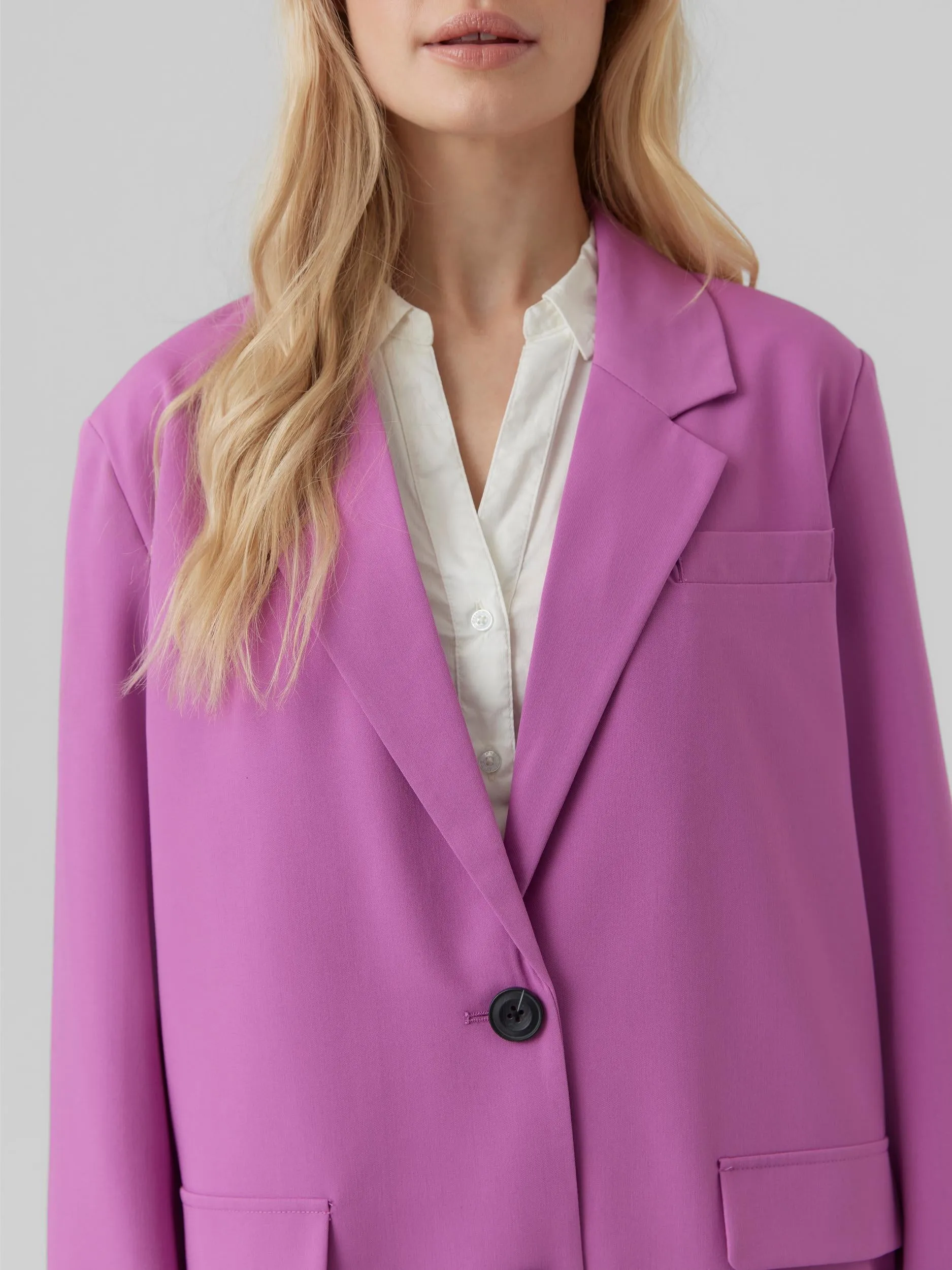 Tikkizelda Oversized Blazer - Radiant Orchid