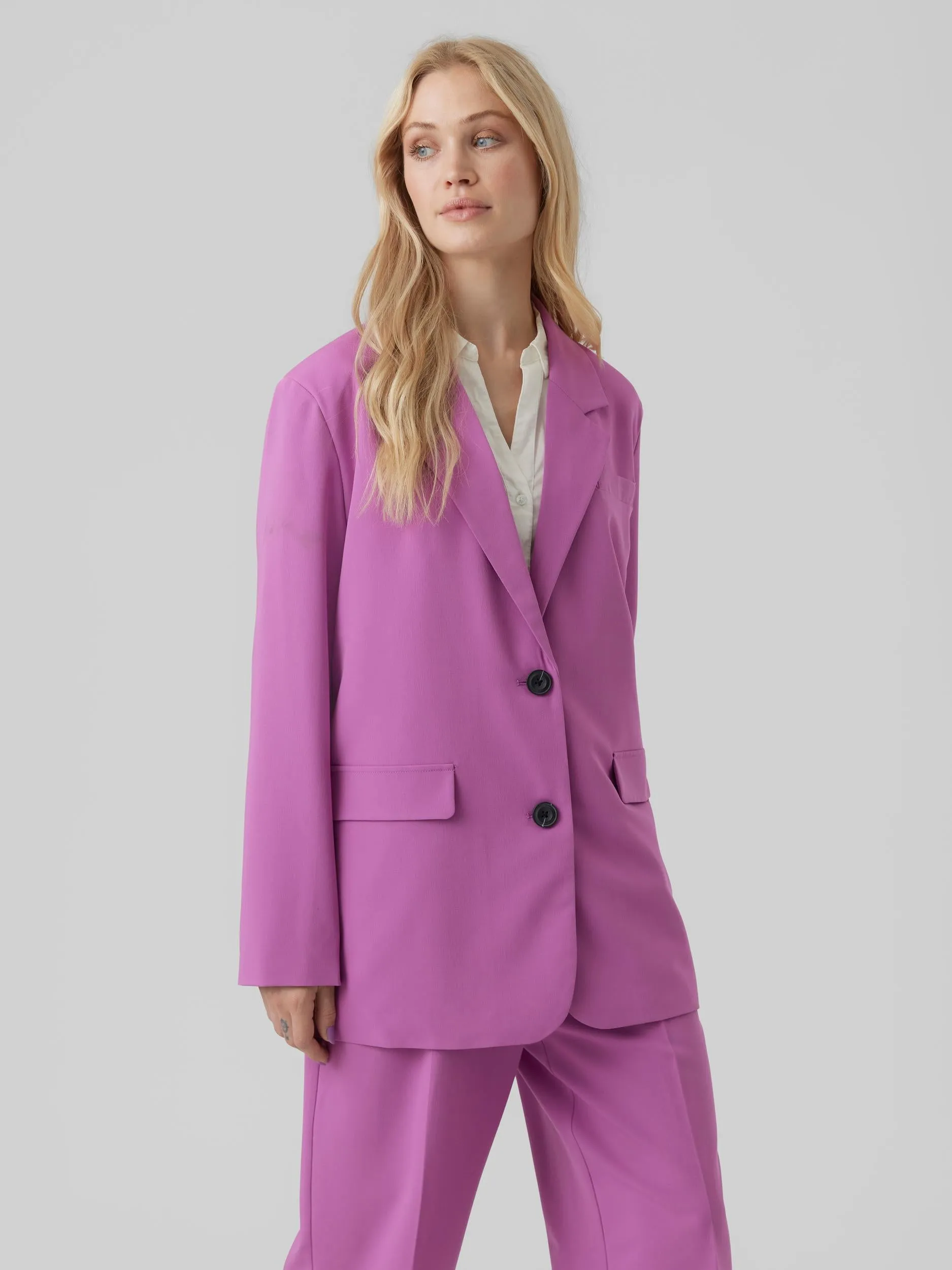 Tikkizelda Oversized Blazer - Radiant Orchid