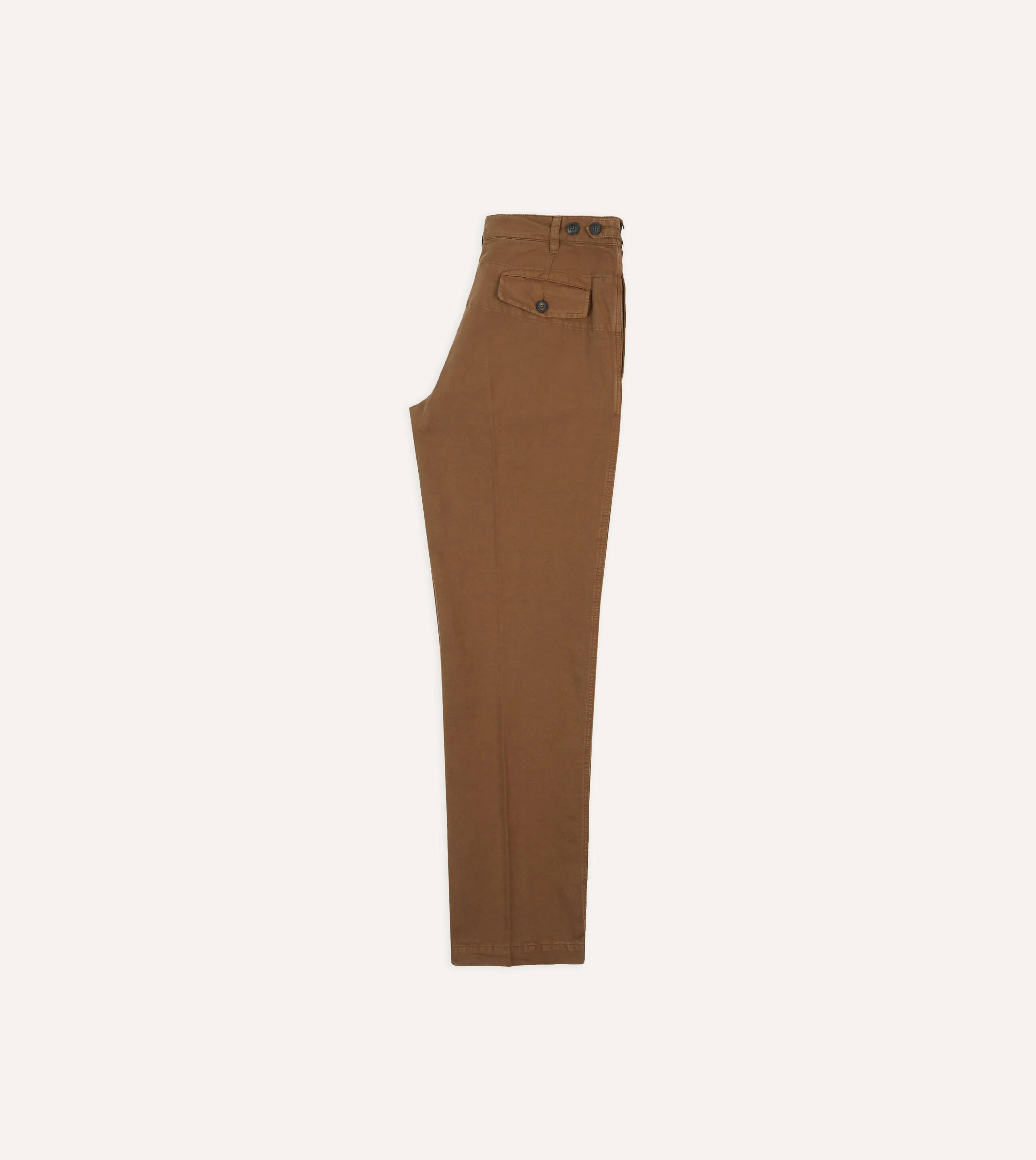 Tobacco Cotton Linen Games Trousers